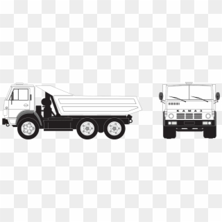 Camión, Kamaz-5511, Ruso De Camiones, Carga, Vector - Norma Reflectiva Para Camiones Clipart
