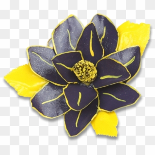 Picture Of Purple And Gold Magnolia Flower Ornament - New Orleans Magnolia Flower Clipart