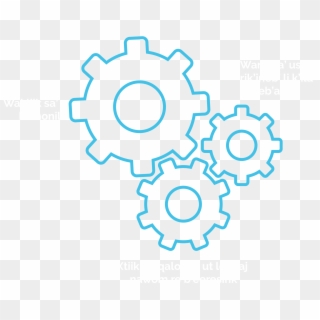 Numleb' Re Komonil - Cogs Outline Icon Clipart