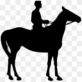 Horse And Rider Silhouette 2 Icons Png - Horse With Rider Silhouette Clipart