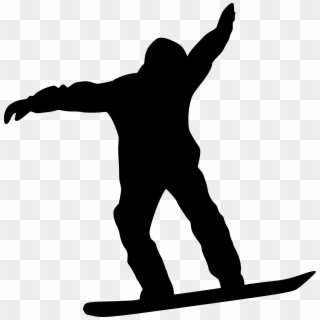 Free Download - Transparent Snowboarder Silhouette Clipart