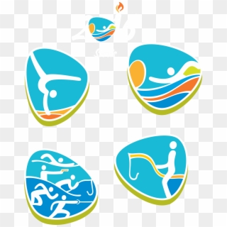 Rio De Janeiro, Sport, Bandeira Olxedmpica, Area, Logo - Summer Olympics Sport Symbol Clipart
