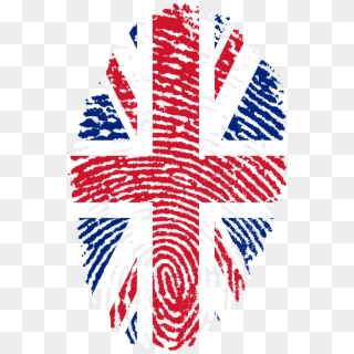 United Kingdom Flag Fingerprint 653010 - Uk Flag Fingerprint Clipart