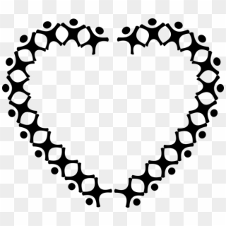 Heart, Boy, Girl, Emblem, Gender, Icon, Insignia, Human - Png Clipart Of People In A Circle Transparent Png