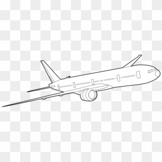 Airplane Jet Boeing 777 Png Image - Wide-body Aircraft Clipart