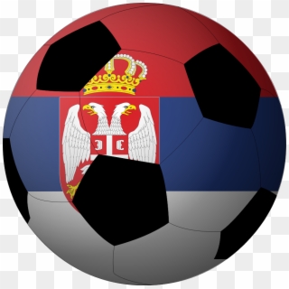 Football Serbia - Serbia Flag Square Clipart