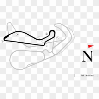 Highlands Motorsport Park - Line Art Clipart