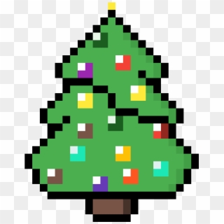 Christmas Tree Pixel Art Albero Di Natale Pixel Art Clipart 4660050 Pikpng