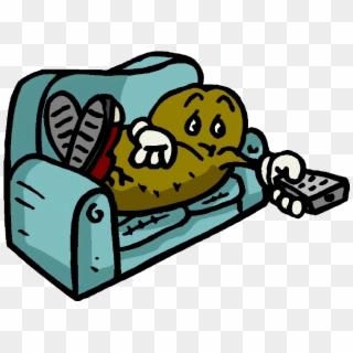 Couch Potato Free Clipart , Png Download - Cartoon Couch Potato Gif Transparent Png