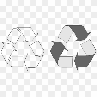 Recycling Symbol Paper Recycling Biodegradation - Flecha De Reciclaje Blanco Clipart