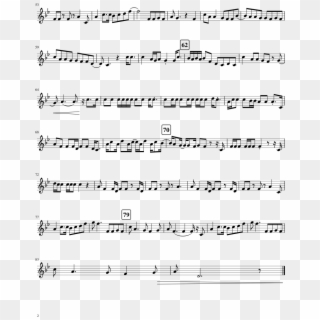 Bb Trumpet Sheet Music - All Star Trumpet Notes Clipart