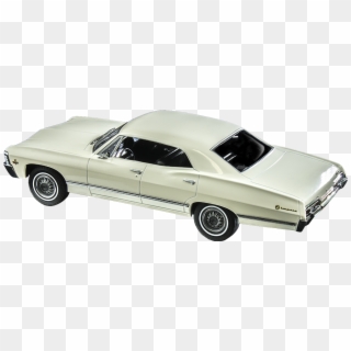 1967 White Chevrolet Impala - Classic Car Clipart