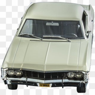 1967 White Chevrolet Impala - Antique Car Clipart