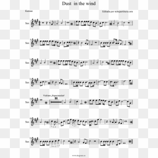 Tubescore Dust In The Wind By Kansas Sheets Music For - Eric Dolphy Out To Lunch Sheet Clipart