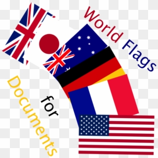 World Flags For Documents 4 - Graphic Design Clipart