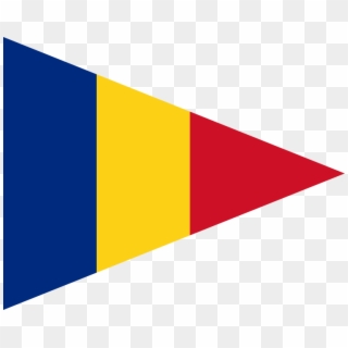 File Of Romanian - Romanian Flag Triangle Clipart