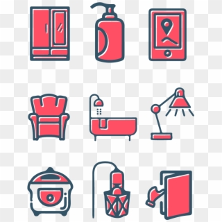 Collection Art Word Ai Vector Meb Red Blue Living Kitchen - Icon Clipart