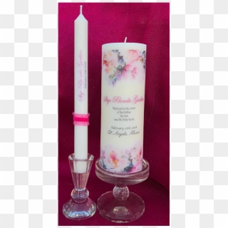 Floral Baptism Set - Unity Candle Clipart