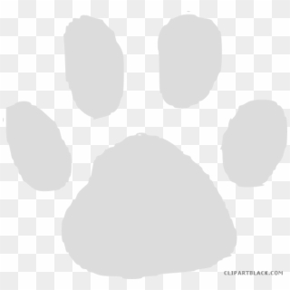 Paw Print Clipartblack Com Animal Free Black - Gray Paw Clip Art - Png Download