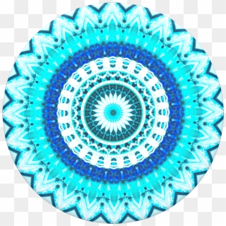 Blue Floral Mandala, Popsockets - Illustration Clipart