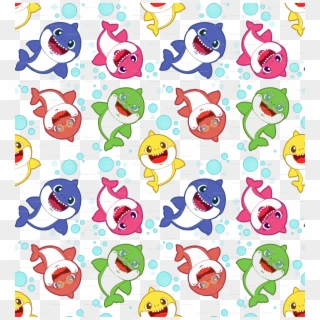 Baby Shark Family - Baby Shark Wall Paper Clipart