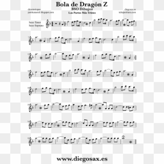 Partitura De Bola De Dragón Z Para Saxo Soprano Canciones - You Belong To Me Lead Sheet Clipart