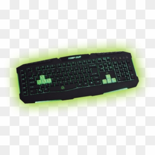 Backlit Keyboard F90 Green Keep Out - Keep Out F90 Keyboard Clipart