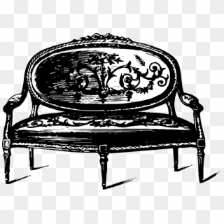 Couch Vintage Furniture Sit Png Image - Chair Clipart