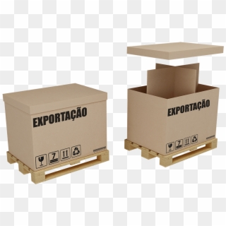 Caixa Para Exportação - Cardboard Clipart