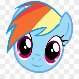 Uploaded - My Little Pony Mask Rainbow Dash Clipart