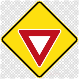 Triangle Clipart Traffic Sign Yield Sign - Rhombus Shapes Clip Art - Png Download