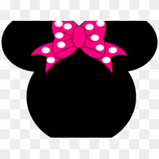 Minnie Mouse Face Vector - Minnie Mouse Black Face Clipart