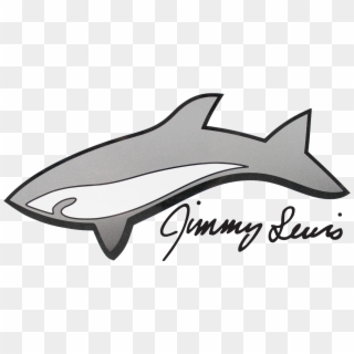 Jimmy Lewis Shark And Signature Logo - Jimmy Lewis Clipart