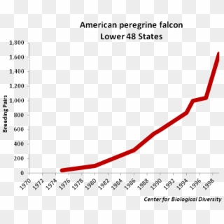 American Peregrine Falcon Population Graph - Plot Clipart