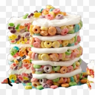 This Is A Froot Loop Cake It Looks Goood - Doughnut Clipart