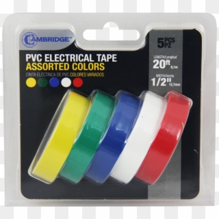Cambridge Professional Grade Electrical Tape 5 Rolls, - Plastic Clipart