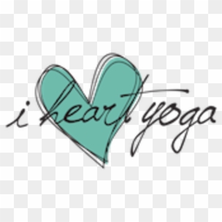 I Heart Yoga Logo - Heart Clipart