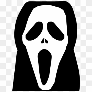 Scream Face Png - La Cara De Scary Movie Clipart