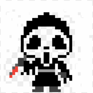 Ghost Face - 8 Bit Skull Png Clipart