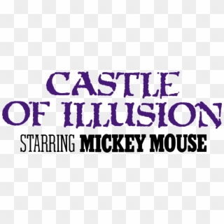 Banner Castle Of Illusion Starring Mickey Mouse - Poster Clipart