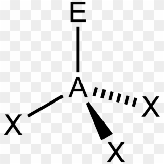 Ax3e1-2d - Ax3e1 Vsepr Clipart