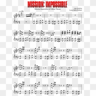 Mission Impossible - Extended - Stay With Me Piano Sheet Music Goblin Clipart