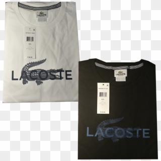 Lacoste Authentic Mens Textured Striped Croc Logo T - Lacoste Clipart