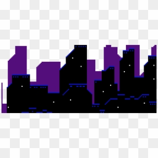 Gotham City Png - City Pixel Png Clipart