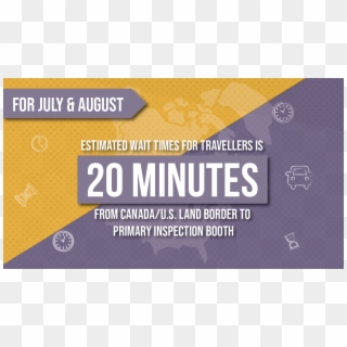 Check Current Local Border Wait Times Before Heading - Big Dumb Booster Clipart