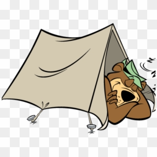 Yogi Bear In A Tent Clipart