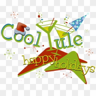 Cool Yule At The Purple Moon - Holiday Clipart