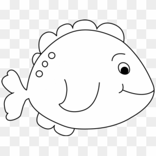 Fish Clipart Black And White Transparent Background - Png Download