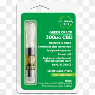 Green Crack 300mg Cbd Vaporizer Pen Cartridge By Healthworxcbd - Compact Fluorescent Lamp Clipart