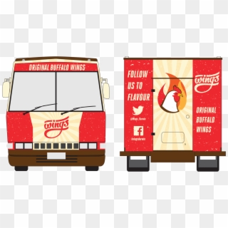 Front And Back - Food Truck Back Design Clipart